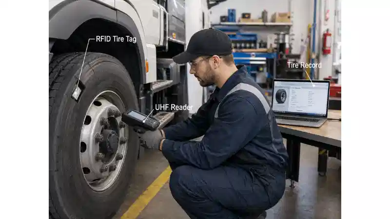 Cài đặt thẻ lốp RFID: Liên kết, đọc hiệu suất và lập bản đồ